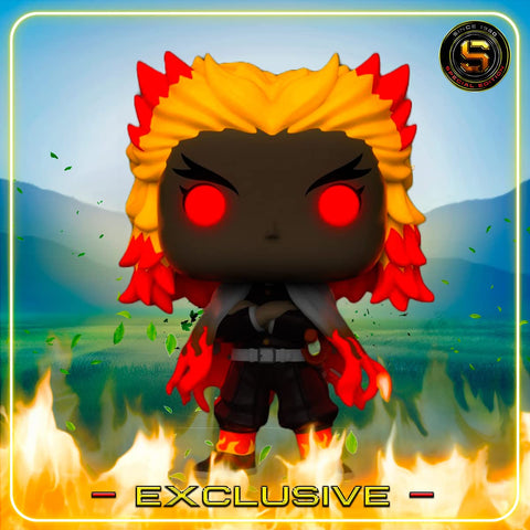 Funko POP! Animation: Demon Slayer - Rengoku Kyojuro (Glow in The Dark) Special Edition Exclusive Vinyl Figure Funko POP! Animation: Demon Slayer - Rengoku Kyojuro (Glow in The Dark) Special Edition Exclusive Vinyl Figure