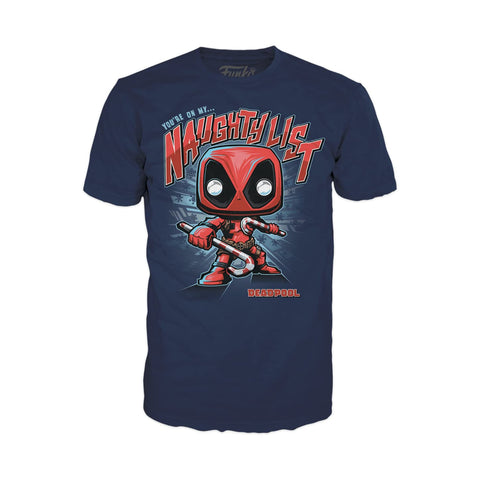 Funko Pop! & Tee: Marvel - Deadpool Holiday - M Funko Pop! & Tee: Marvel - Deadpool Holiday - M