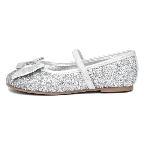 Lilley Sparkle Girls Silver Ballerina - Size 13 Child UK - Multicolour Lilley Sparkle Girls Silver Ballerina - Size 13 Child UK - Multicolour