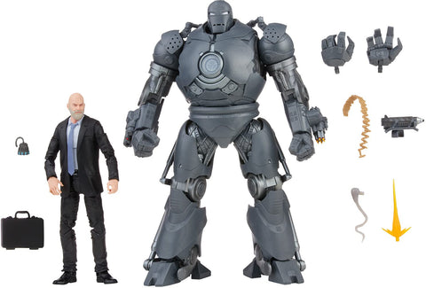 Marvel Hasbro Legends Series 6-inch Scale Action Figure Toy 2-Pack Obadiah Stane and Iron Monger Infinity Saga Characters, Premium Design, 2 Figures and 8 Accessories Marvel Hasbro Legends Series 6-inch Scale Action Figure Toy 2-Pack Obadiah Stane and Iron Monger Infinity Saga Characters, Premium Design, 2 Figures and 8 Accessories