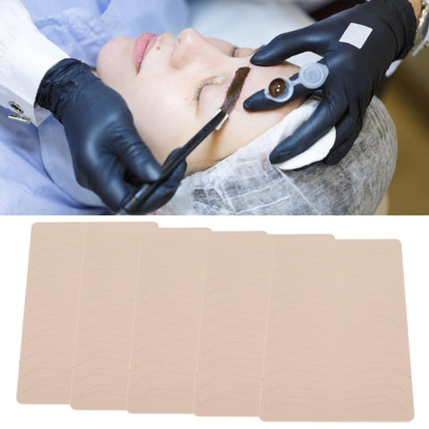 Sonew 5 Pcs Microblading Practice Fake Skin, 1.5mm Thick Double Sided Eyebrow Tattoo Practice Skin for Beauty Salon Sonew 5 Pcs Microblading Practice Fake Skin, 1.5mm Thick Double Sided Eyebrow Tattoo Practice Skin for Beauty Salon