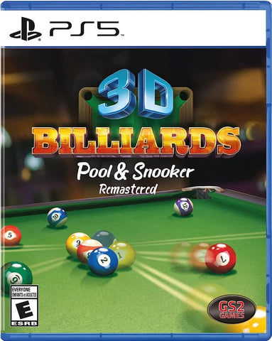 3D Billiards: Billiards & Snooker Remastered - For PlayStation 5 3D Billiards: Billiards & Snooker Remastered - For PlayStation 5