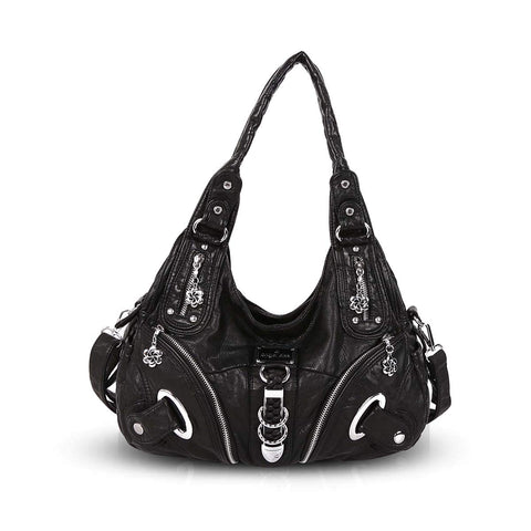 NICOLE & DORIS Hobo Shoulder Bag Large Totes Slouch New Handbags Stylish Bags for Women Crossbody Black NICOLE & DORIS Hobo Shoulder Bag Large Totes Slouch New Handbags Stylish Bags for Women Crossbody Black