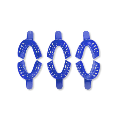 VSDent Dental Impression Trays - Pack of 12 Blue (Medium Lower # 4) VSDent Dental Impression Trays - Pack of 12 Blue (Medium Lower # 4)