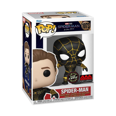 Funko Pop Spiderman No Way Home (Masked) GITD Chase Figure (AAA Anime Exclusive) Black Funko Pop Spiderman No Way Home (Masked) GITD Chase Figure (AAA Anime Exclusive) Black