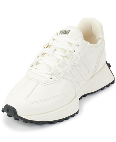DKNY Women's Needra-Lace Up Everyday Sneaker, Cream, 5 DKNY Women's Needra-Lace Up Everyday Sneaker, Cream, 5
