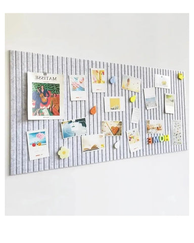 Rokeblau 120x80cm Large Bulletin Board, Decorative Felt Pin Board, 0.9cm Thick Foldable Photo Display Board with Self-Adhesive Tape, Vision Board for School Home Kitchen Office Walls/Sliver Grey Rokeblau 120x80cm Large Bulletin Board, Decorative Felt Pin Board, 0.9cm Thick Foldable Photo Display Board with Self-Adhesive Tape, Vision Board for School Home Kitchen Office Walls/Sliver Grey