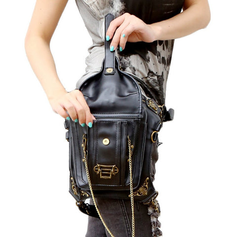 FiveloveTwo Men Women Punk Retro Multi-purpose Tactical Drop Leg Arm Bag Pack Hip Belt Waist Fanny Messenger Shoulder Bag