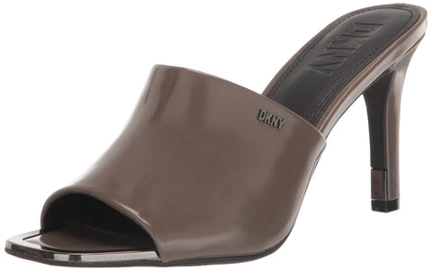 DKNY Women's Everyday Stiletto Bronx-Sandal Mule Heeled, Mushroom, 8 DKNY Women's Everyday Stiletto Bronx-Sandal Mule Heeled, Mushroom, 8