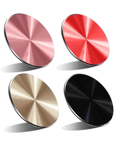 Zeayebsr 4 Pieces Replacement Metal Plates - Thin Magnetic Metal Sheets, Car Phone Holder Adhesive CD Metal for Car Mounting Kits, for Car Magnet Mobile Holder, Mobile Phone Zeayebsr 4 Pieces Replacement Metal Plates - Thin Magnetic Metal Sheets, Car Phone Holder Adhesive CD Metal for Car Mounting Kits, for Car Magnet Mobile Holder, Mobile Phone
