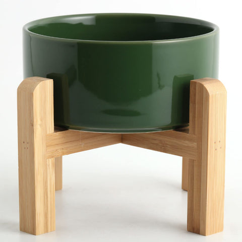 Petygooing 28 OZ Elevated/Raised Ceramic Dog Bowl for Small and Medium Breeds, Dog Food Water Dish with Stand,Pet Feeding Bowl Anti Slip Rubber for Small and Medium Dogs (3.6 Cups) Rust Green Petygooing 28 OZ Elevated/Raised Ceramic Dog Bowl for Small and Medium Breeds, Dog Food Water Dish with Stand,Pet Feeding Bowl Anti Slip Rubber for Small and Medium Dogs (3.6 Cups) Rust Green