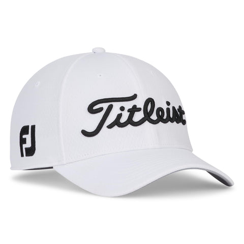 Titleist Golf Tour Elite Hat White/Black Small/Medium Titleist Golf Tour Elite Hat White/Black Small/Medium