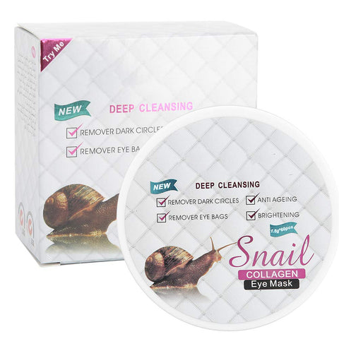 Sonew 60pcs Snail Collagen Eye Patch, Eye Patch for Soothing Eye Bag Dark Circle Removal Eye Care Pads Sonew 60pcs Snail Collagen Eye Patch, Eye Patch for Soothing Eye Bag Dark Circle Removal Eye Care Pads