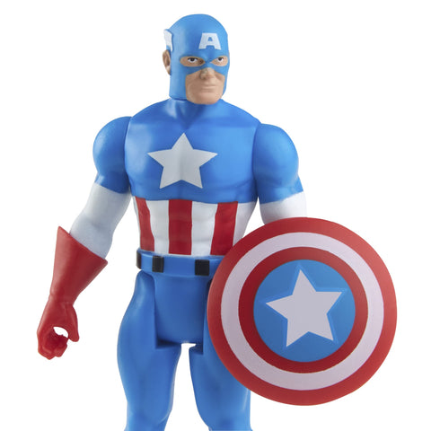 Marvel Hasbro Legends Series 3.75-inch Retro 375 Collection Captain America Action Figure Toy Marvel Hasbro Legends Series 3.75-inch Retro 375 Collection Captain America Action Figure Toy