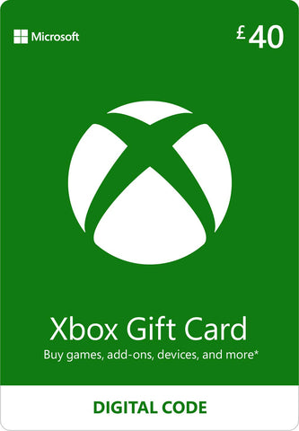 Xbox Gift Card | 40 GBP | Digital Voucher | Xbox One, Series S|X & Windows | (Download Code) Xbox Gift Card | 40 GBP | Digital Voucher | Xbox One, Series S|X & Windows | (Download Code)