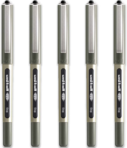 Uni-Ball Eye Fine Rollerball Pens, black Uni-Ball Eye Fine Rollerball Pens, black