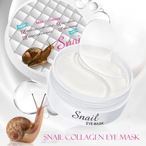 Sonew 60pcs Snail Collagen Eye Patch, Eye Patch for Soothing Eye Bag Dark Circle Removal Eye Care Pads Sonew 60pcs Snail Collagen Eye Patch, Eye Patch for Soothing Eye Bag Dark Circle Removal Eye Care Pads