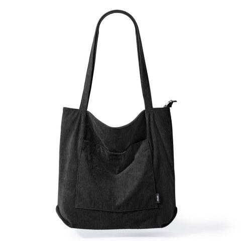 KALIDI Corduroy Tote Bag for Women Large Casual Tote Bag with Zipper Multi Pockets Women Shoulder Handbag Work Hobo Bag KALIDI Corduroy Tote Bag for Women Large Casual Tote Bag with Zipper Multi Pockets Women Shoulder Handbag Work Hobo Bag