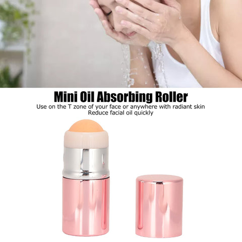 Oily Skin Control for Face Makeup, Oil Absorbing Roller Reusable Massage, Mini Volcanic Stone Facial Cleansing Roller for Skin Care Oily Skin Control for Face Makeup, Oil Absorbing Roller Reusable Massage, Mini Volcanic Stone Facial Cleansing Roller for Skin Care