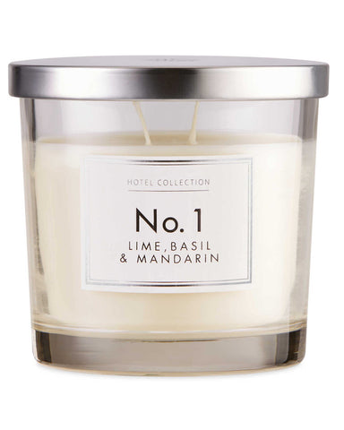 Aldi NO 1 2 WICK CANDLE LIME BASIL & MANDARIN IN GLASS JAR WITH LID 300G Aldi NO 1 2 WICK CANDLE LIME BASIL & MANDARIN IN GLASS JAR WITH LID 300G