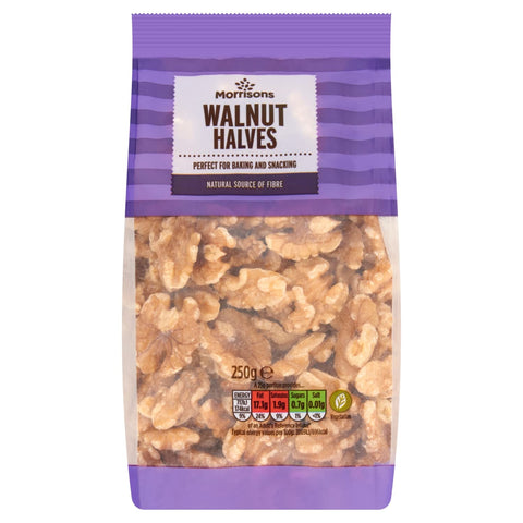 Morrisons Wholefoods Walnut Halves 250g Morrisons Wholefoods Walnut Halves 250g