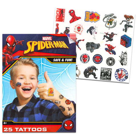 Marvel Spiderman Temporary Tattoos Party Favor Set (150 Spider-Man Temporary Tattoos) Marvel Spiderman Temporary Tattoos Party Favor Set (150 Spider-Man Temporary Tattoos)