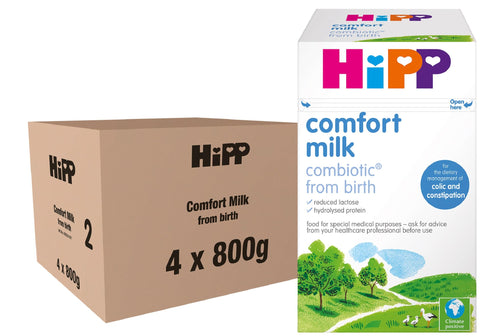 HiPP Comfort Baby Milk Powder Formula, Food for Special Medical Purposes, From birth 800g (Pack of 4) HiPP Comfort Baby Milk Powder Formula, Food for Special Medical Purposes, From birth 800g (Pack of 4)