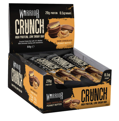 Warrior Crunch Bar 12 X 64G Dark Chocolate Peanut Butter Warrior Crunch Bar 12 X 64G Dark Chocolate Peanut Butter
