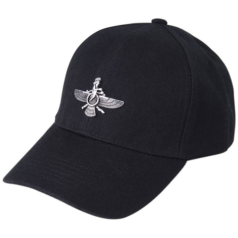 Asoodehdelan Iranian Persian Farvahar Hat Iran Farohar Faravahar Cap Zoroastrian Pahlavi Gift (Black) Asoodehdelan Iranian Persian Farvahar Hat Iran Farohar Faravahar Cap Zoroastrian Pahlavi Gift (Black)