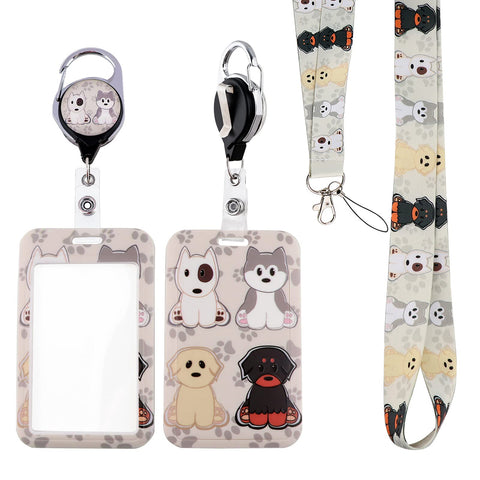 BKBKAAK Cute Dog Lanyard with ID Badge Hoder and Retractable Name Badge Reel Clip Kawaii Grey Puppy Paw Lanyard with ID Badge Holders for Keys Girls Kids Preppy Animal Neck Strap Lanyard BKBKAAK Cute Dog Lanyard with ID Badge Hoder and Retractable Name Badge Reel Clip Kawaii Grey Puppy Paw Lanyard with ID Badge Holders for Keys Girls Kids Preppy Animal Neck Strap Lanyard