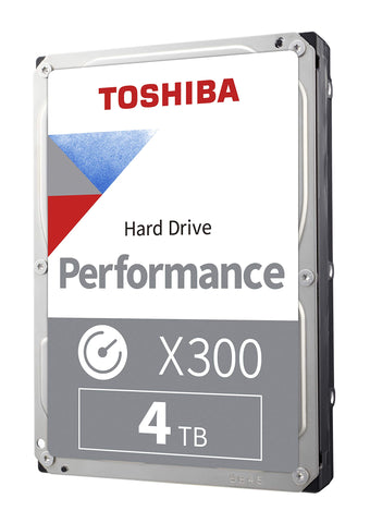 Toshiba X300 4TB Performance & Gaming 3.5-Inch Internal Hard Drive - CMR SATA 6 GB/s 7200 RPM 256 MB Cache - HDWR440XZSTA