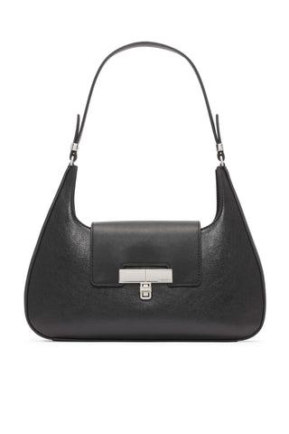 Calvin Klein Becky Demi Shoulder Bag, Black/Silver, One Size Calvin Klein Becky Demi Shoulder Bag, Black/Silver, One Size