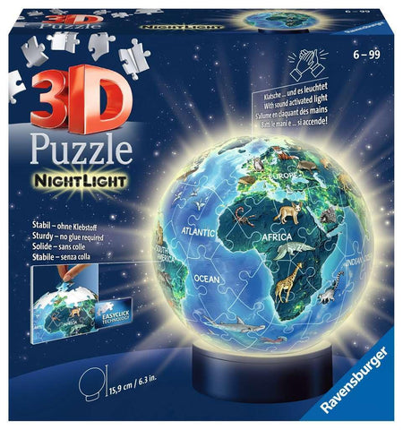 Ravensburger 11844 Tiere Earth Design, Night Light, Yellow Ravensburger 11844 Tiere Earth Design, Night Light, Yellow