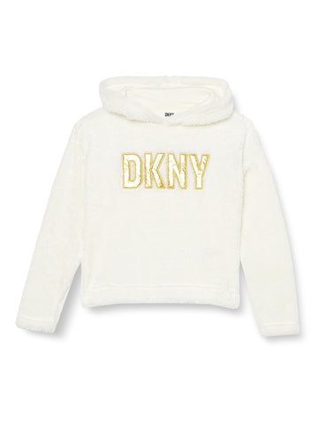 DKNY Girls Classic Comfy Sweatshirt, Off White DKNY Girls Classic Comfy Sweatshirt, Off White