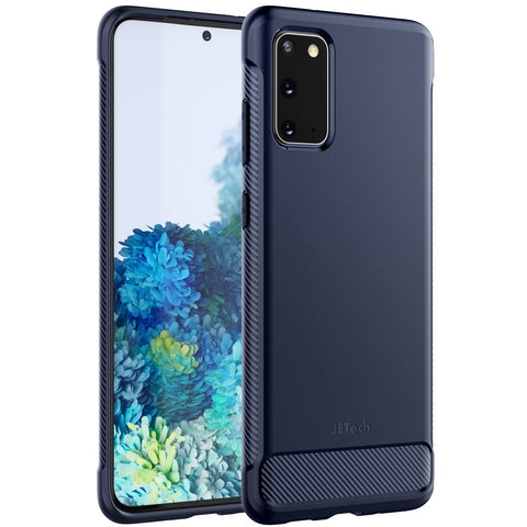 JETech Slim Fit Case for Samsung Galaxy S20 5G, Thin Phone Cover with Shock-Absorption and Carbon Fiber Design (Blue) JETech Slim Fit Case for Samsung Galaxy S20 5G, Thin Phone Cover with Shock-Absorption and Carbon Fiber Design (Blue)