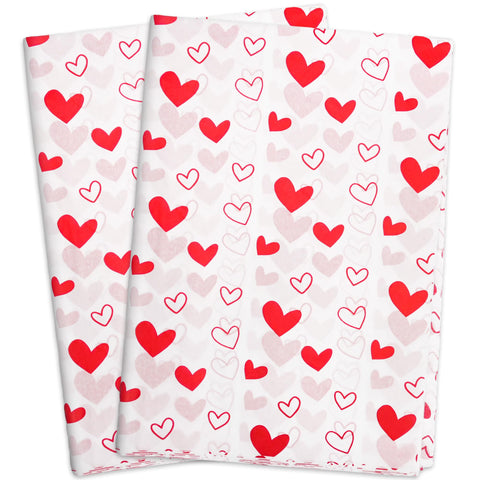 MR FIVE 30 Red Heart Sheets (White with Red), 20" x 28", Gift Wrapping Paper for Mother's Day, Valentine's Day, Weddings MR FIVE 30 Red Heart Sheets (White with Red), 20" x 28", Gift Wrapping Paper for Mother's Day, Valentine's Day, Weddings