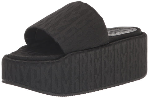 DKNY Women's Everyday Vyra-Platform Slid Sandal, BLK/BLK Combo, 9.5 DKNY Women's Everyday Vyra-Platform Slid Sandal, BLK/BLK Combo, 9.5