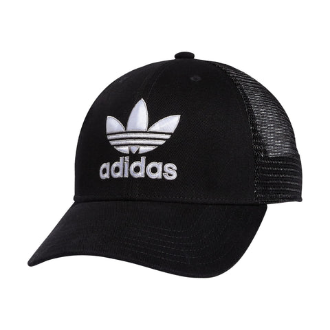 adidas Originals Men's Icon Trucker Structured Precurve Snapback Cap, Black/White/Grey, One Size adidas Originals Men's Icon Trucker Structured Precurve Snapback Cap, Black/White/Grey, One Size