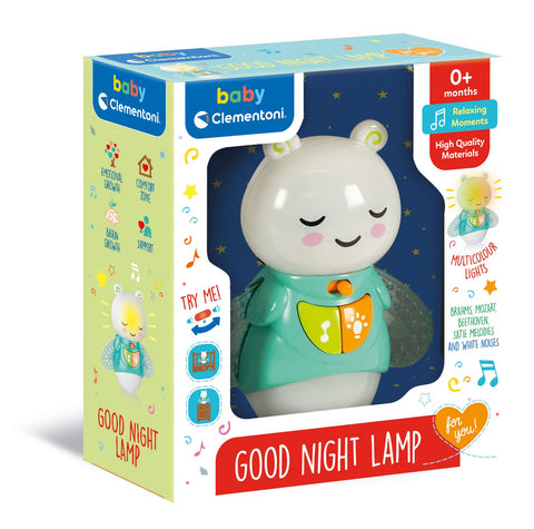 Clementoni 17797 Good Night, Baby Lamp, Projector, Lights and Sounds, Early Childhood Play Children 0 Months+, Multi-Coloured