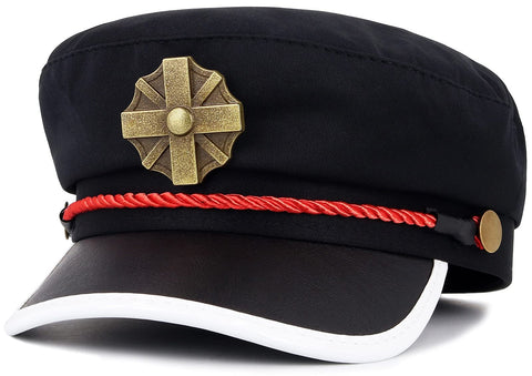 Roffatide Anime Toilet Bound Hanako Kun Hat Cosplay Fiddler Cap Black Roffatide Anime Toilet Bound Hanako Kun Hat Cosplay Fiddler Cap Black