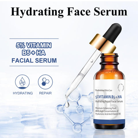 5% Vitamin B5 and Hyaluronic Acid Serum For Face, Hydrating Skin Care Serum,Moisturizing Facial Serum for Dry Skin, Smooth Dull Skin, Niacinamide Skincare Serum for Glowing the Skin, 30ML 5% Vitamin B5 and Hyaluronic Acid Serum For Face, Hydrating Skin Care Serum,Moisturizing Facial Serum for Dry Skin, Smooth Dull Skin, Niacinamide Skincare Serum for Glowing the Skin, 30ML