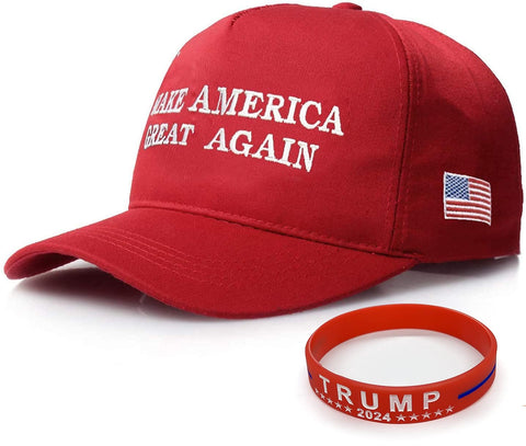 MAGA Trump Hat, Donald Trump Cap, Keep American Great Trump 2020 Hat with Wristband (MAGA-Red)(Size:L) MAGA Trump Hat, Donald Trump Cap, Keep American Great Trump 2020 Hat with Wristband (MAGA-Red)(Size:L)