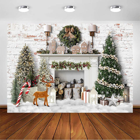 Avezano Christmas Backdrop Winter Fireplace Xmas Tree Photography Background Holiday Photobooth Portrait Wall Party Banner Photo Studio Props (7ft x 5ft) Avezano Christmas Backdrop Winter Fireplace Xmas Tree Photography Background Holiday Photobooth Portrait Wall Party Banner Photo Studio Props (7ft x 5ft)