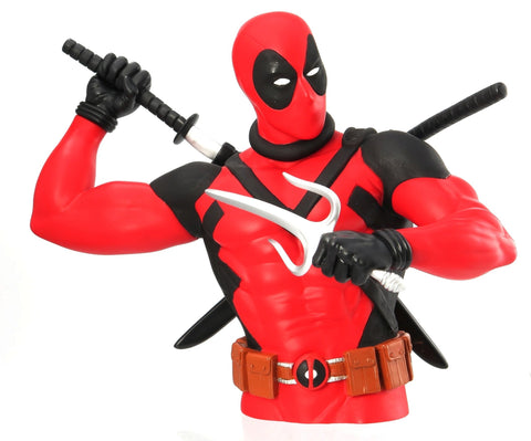 Marvel New Deadpool Bust Bank Action Figure Marvel New Deadpool Bust Bank Action Figure
