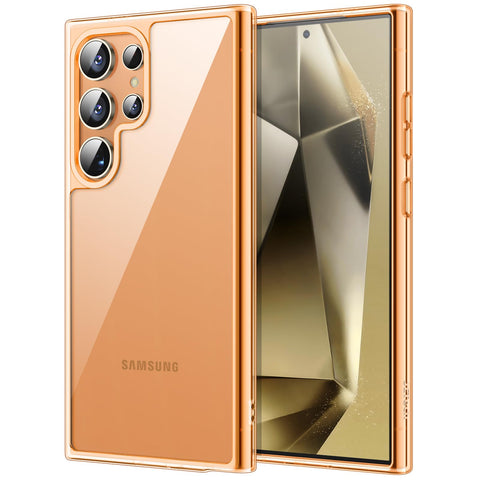 JETech Case for Samsung Galaxy S24 Ultra 5G, Non-Yellowing Shockproof Bumper Protective Phone Cover, Anti-Scratch Hard PC Back (Titanium Orange) JETech Case for Samsung Galaxy S24 Ultra 5G, Non-Yellowing Shockproof Bumper Protective Phone Cover, Anti-Scratch Hard PC Back (Titanium Orange)