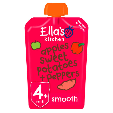 Ella's Kitchen Red Peppers/ Sweet Potatoes and Apples 120 g (Pack of 7) (Organic) Ella's Kitchen Red Peppers/ Sweet Potatoes and Apples 120 g (Pack of 7) (Organic)