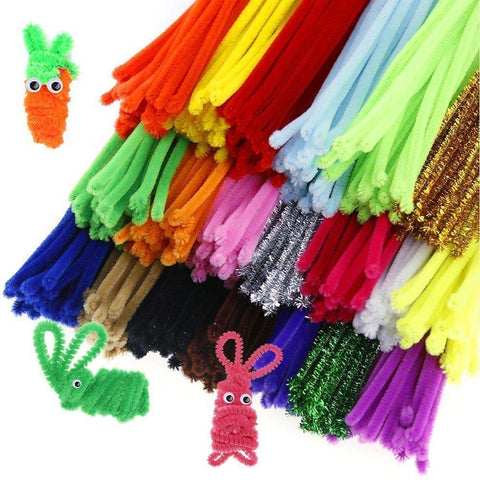 Pipe Cleaners Art Crafts Supplies 6mmx30cm Chenille Stems for DIY Craft Projects Christmas Decoration, 200pcs Pipe Cleaners Art Crafts Supplies 6mmx30cm Chenille Stems for DIY Craft Projects Christmas Decoration, 200pcs