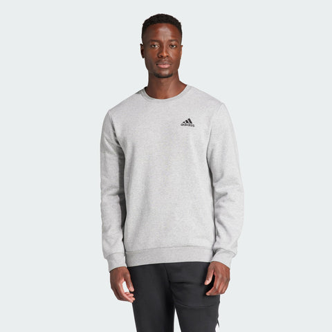 Adidas, Essentials Fleece, Sweatshirt, Mgreyh/Black, M, Man
