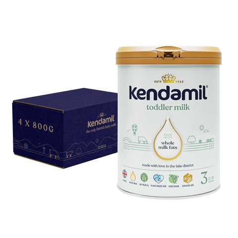 (4x800g) Kendamil Toddler Milk, Stage 3, 6-Pack - British Made, Whole Milk Formula, 12-36 Months - Vegetarian, No Palm Oil, No GMOs -with Omega 3 DHA, Omega 6 ARA and Prebiotics (4x800g) Kendamil Toddler Milk, Stage 3, 6-Pack - British Made, Whole Milk Formula, 12-36 Months - Vegetarian, No Palm Oil, No GMOs -with Omega 3 DHA, Omega 6 ARA and Prebiotics