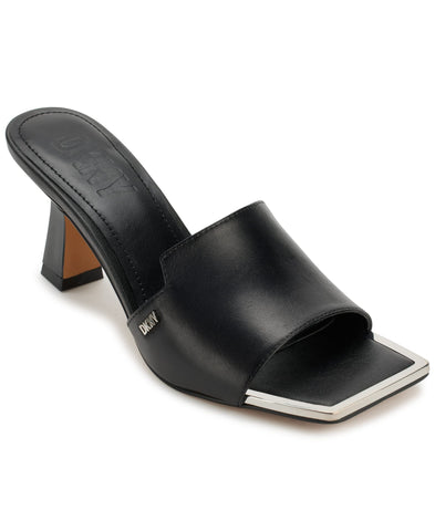 DKNY Women's Block Heel Square Toe Kailyn-Sandal Mule Heeled, Black, 5 DKNY Women's Block Heel Square Toe Kailyn-Sandal Mule Heeled, Black, 5